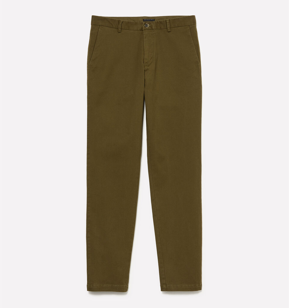Olive green chinos - men's chino trousers - Olive Green | Sisley image number 1